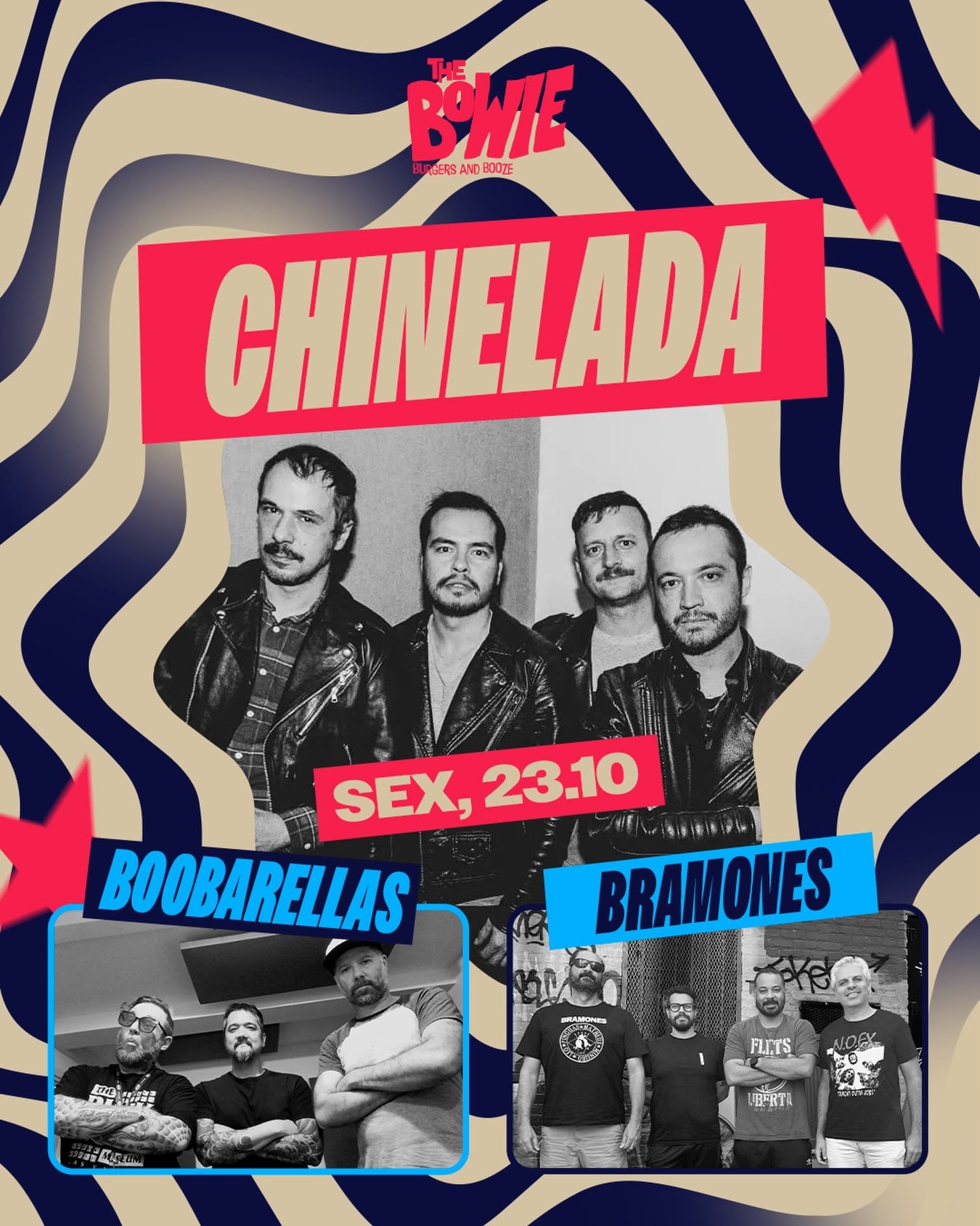 Flyer de Chinelada, Boobarellas e Bramones