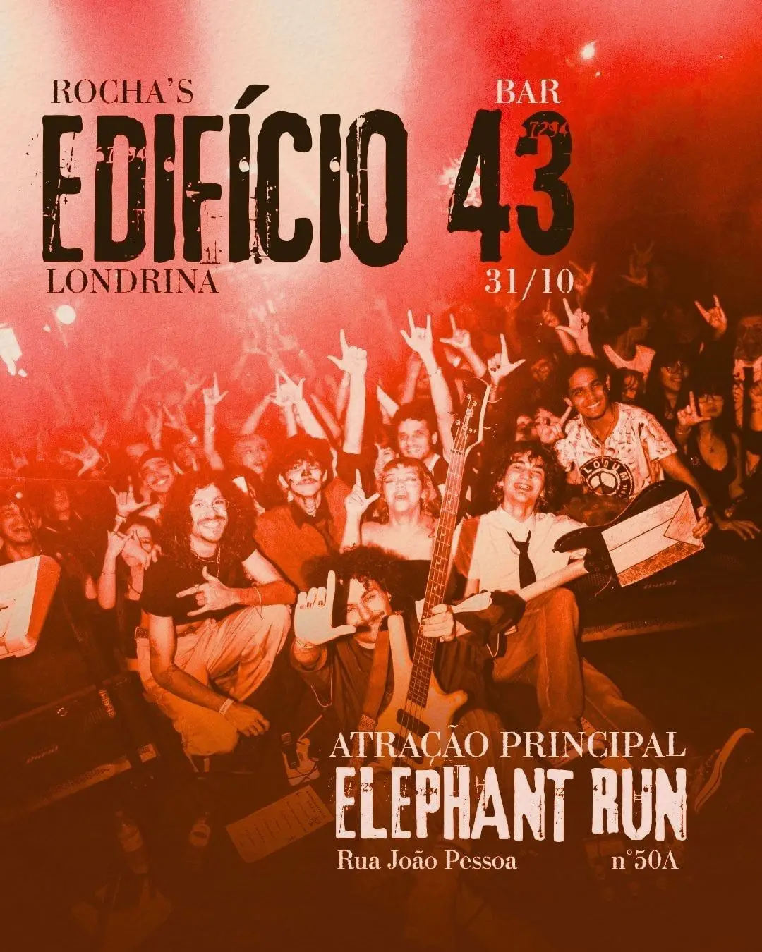 Flyer de Elephant Run e Edifício 43
