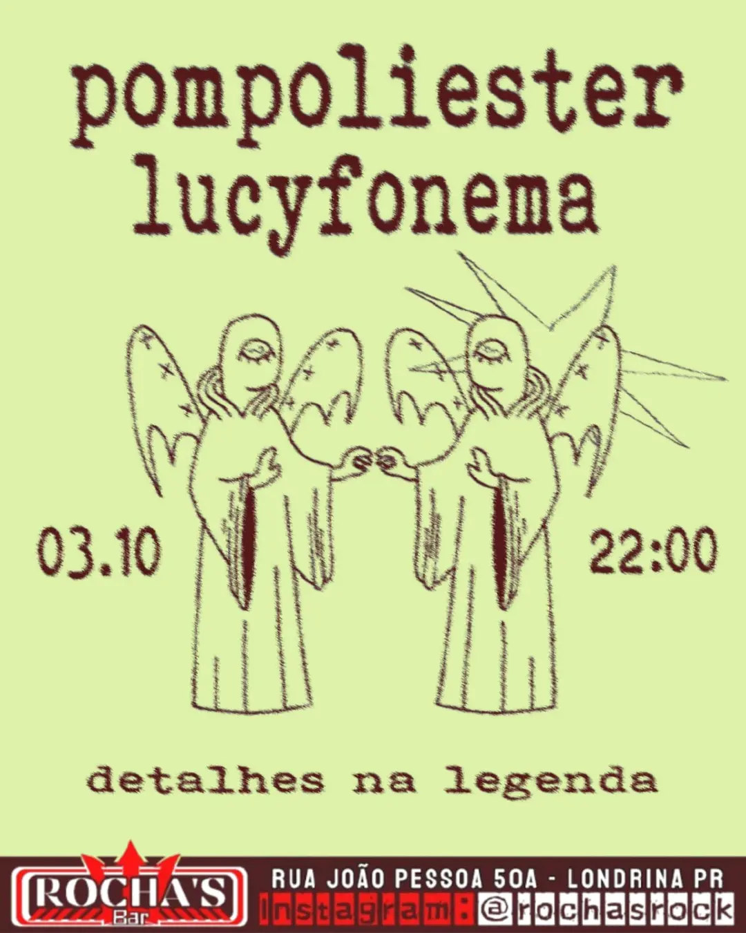 Flyer de Pompoliester e lucyfonema