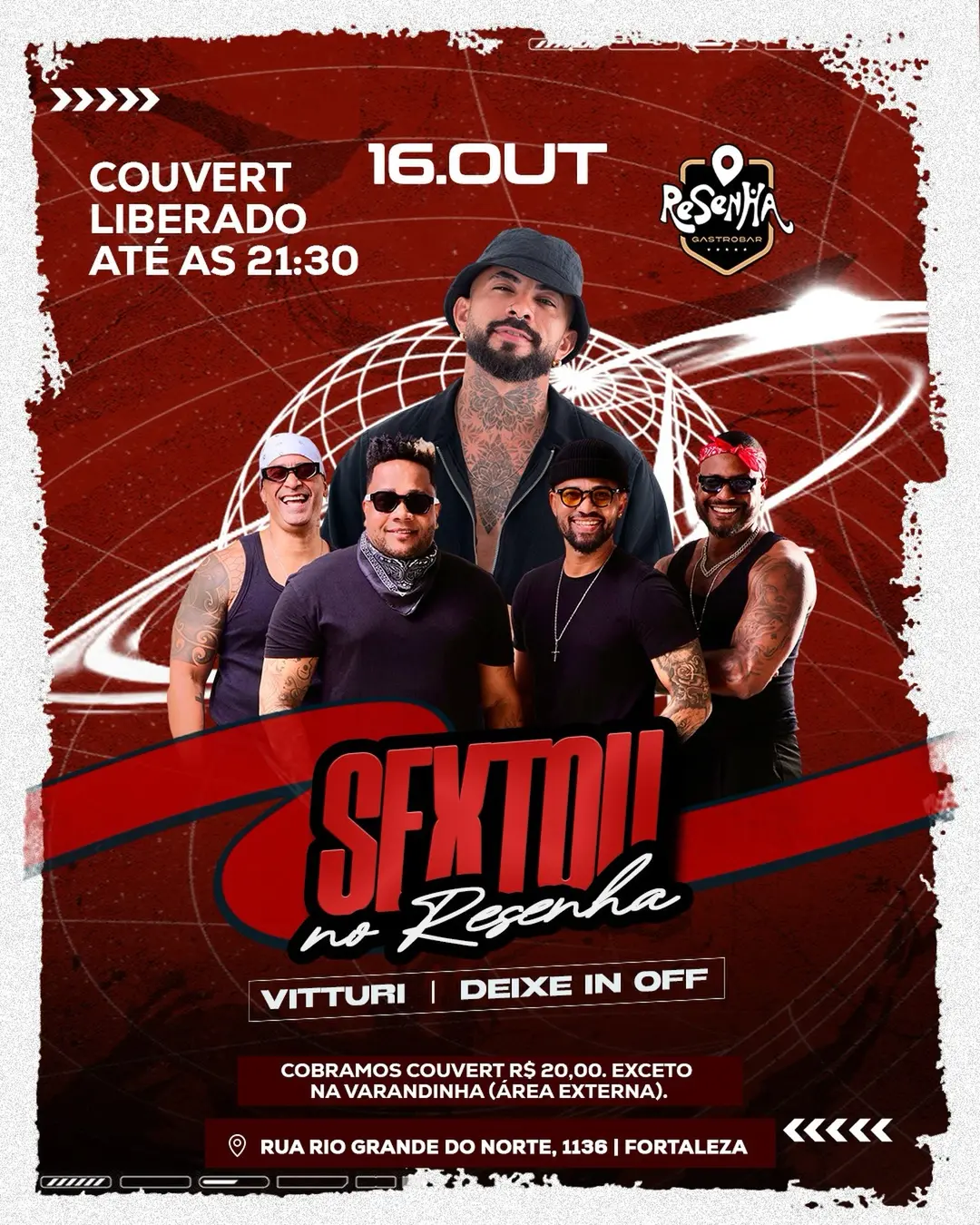 Flyer de Vitturi e Deixe In Off