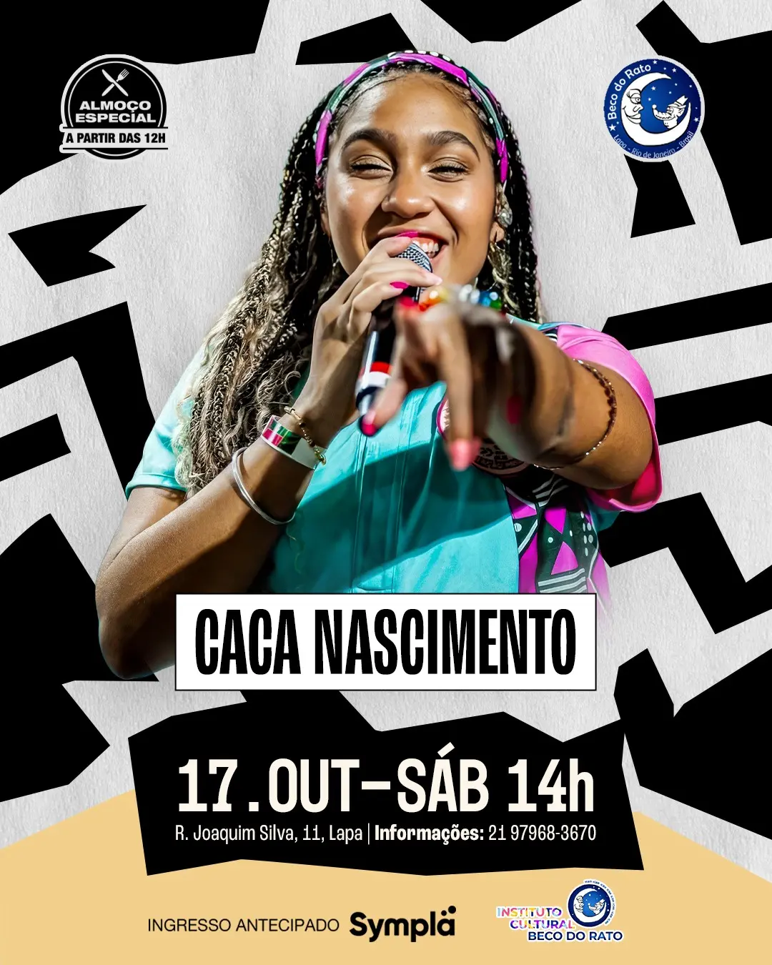 Flyer de Cacá Nascimento