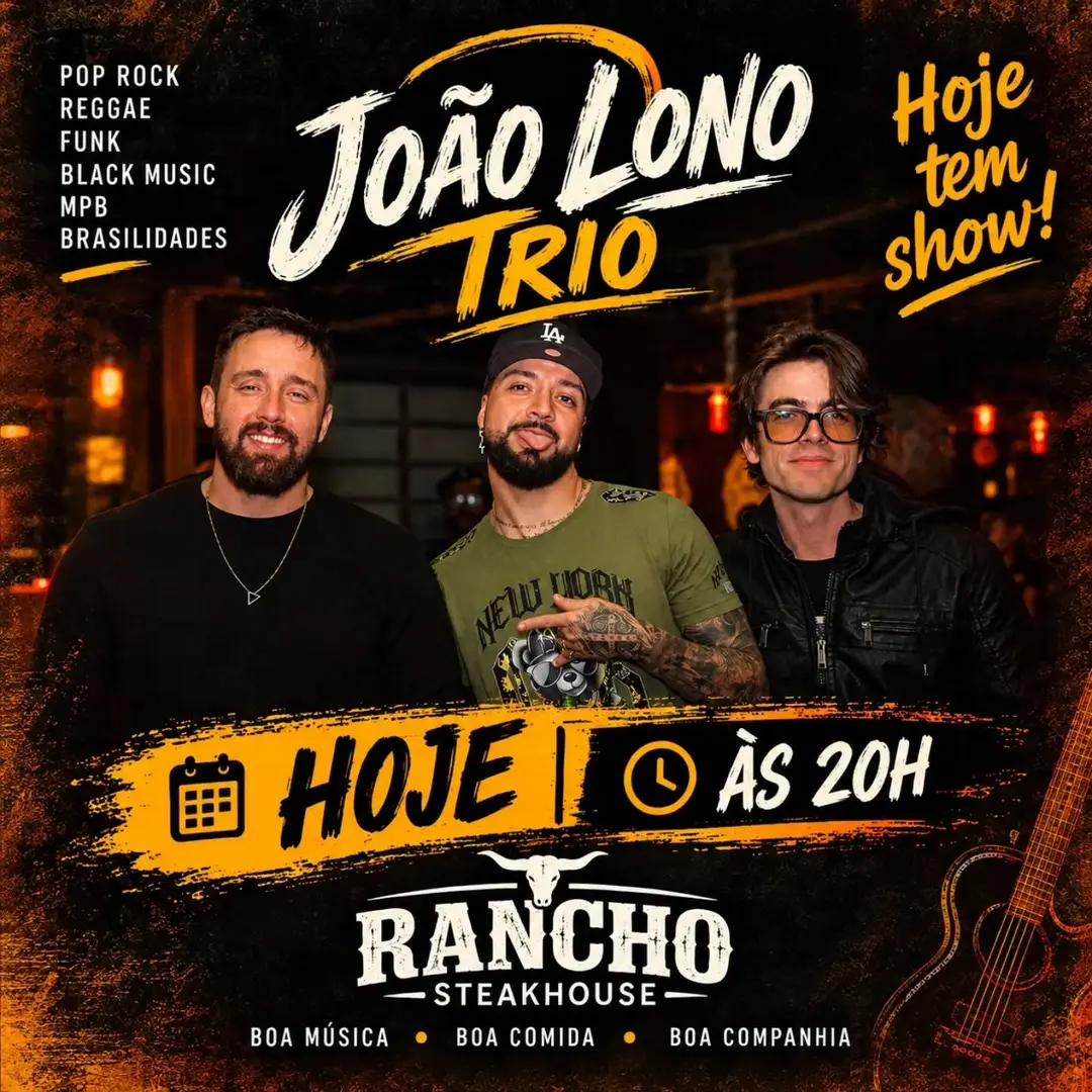 Flyer de João Lono e a Tribo e João Lono Trio