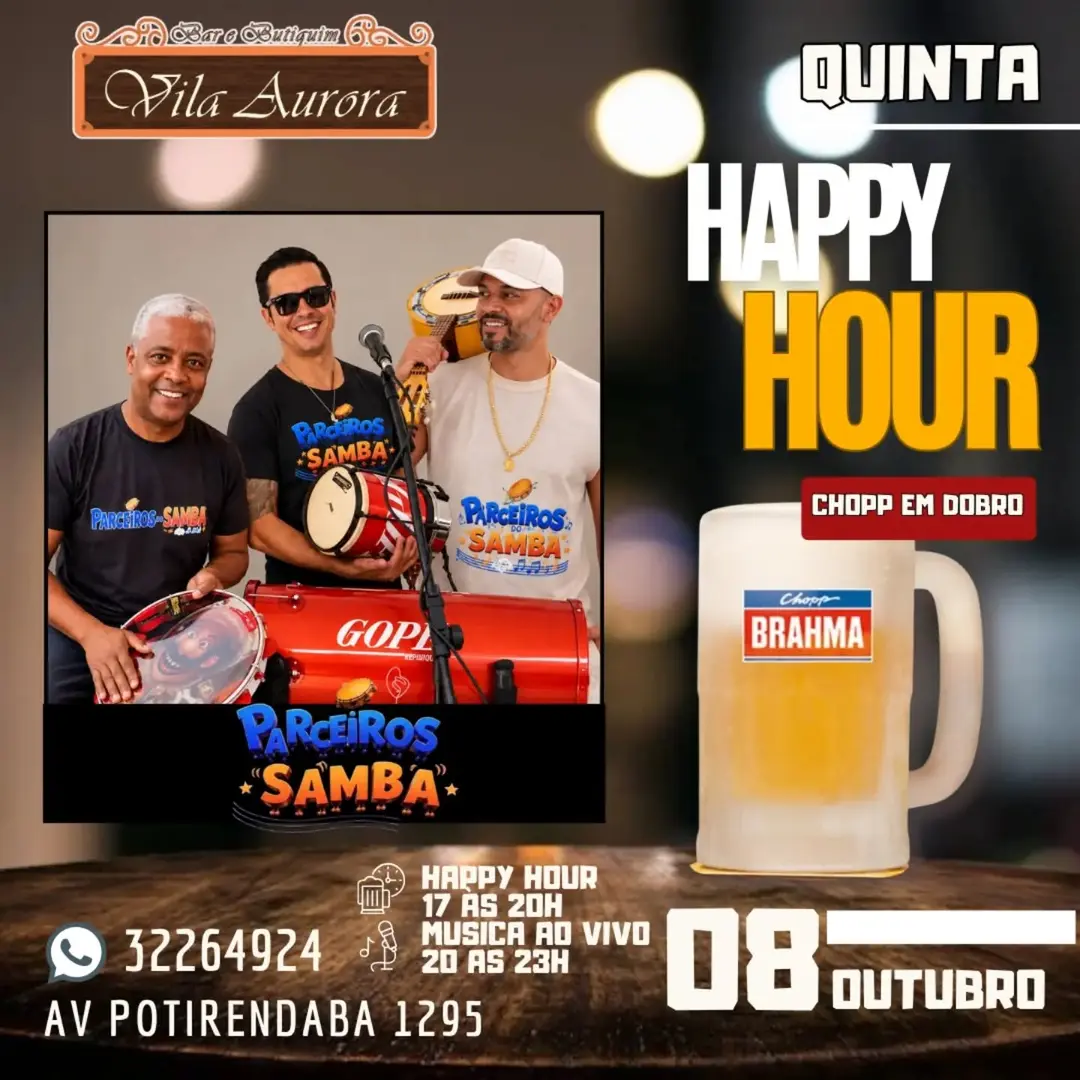 Flyer de Parceiros do Samba