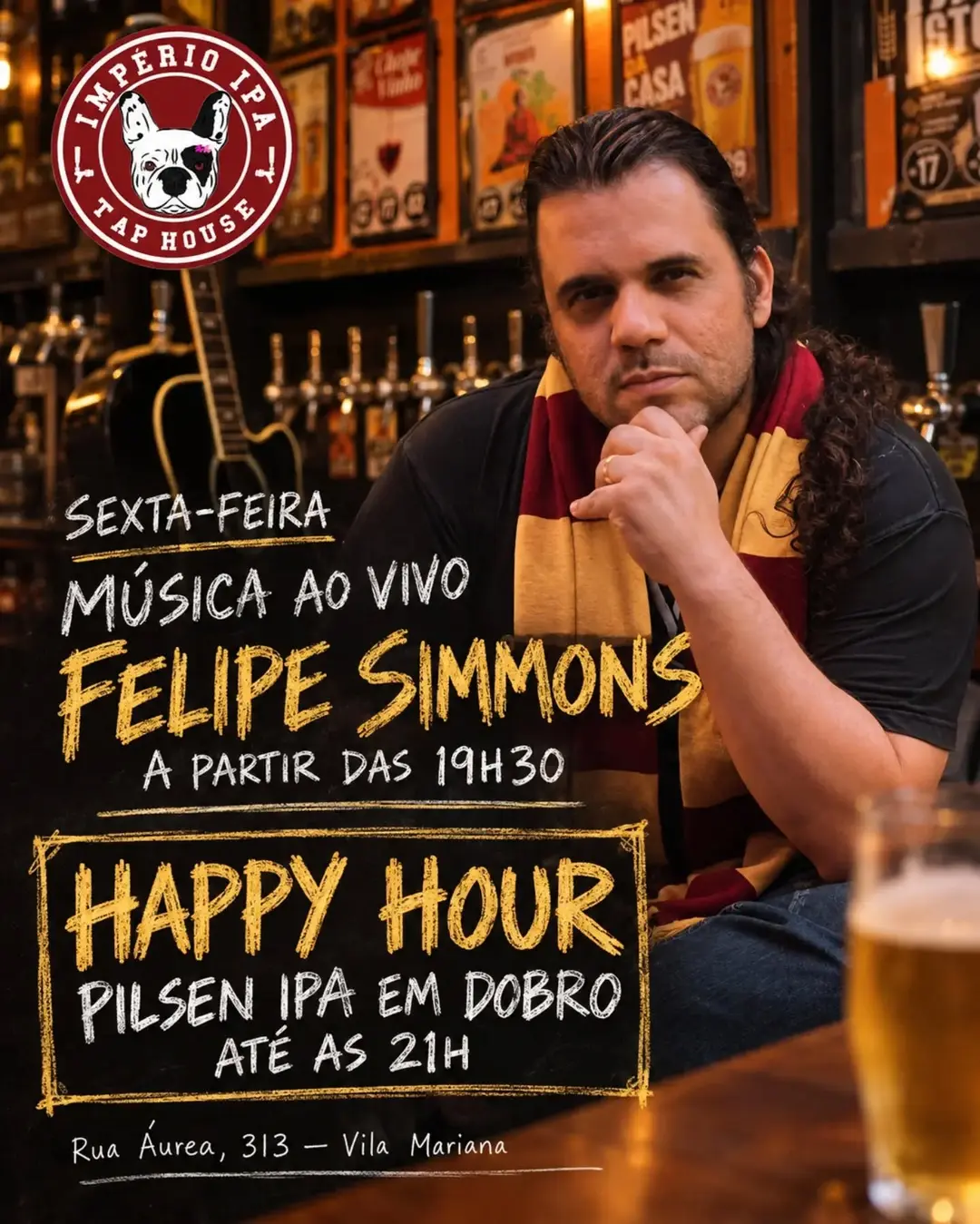 Flyer de Felipe Simmons