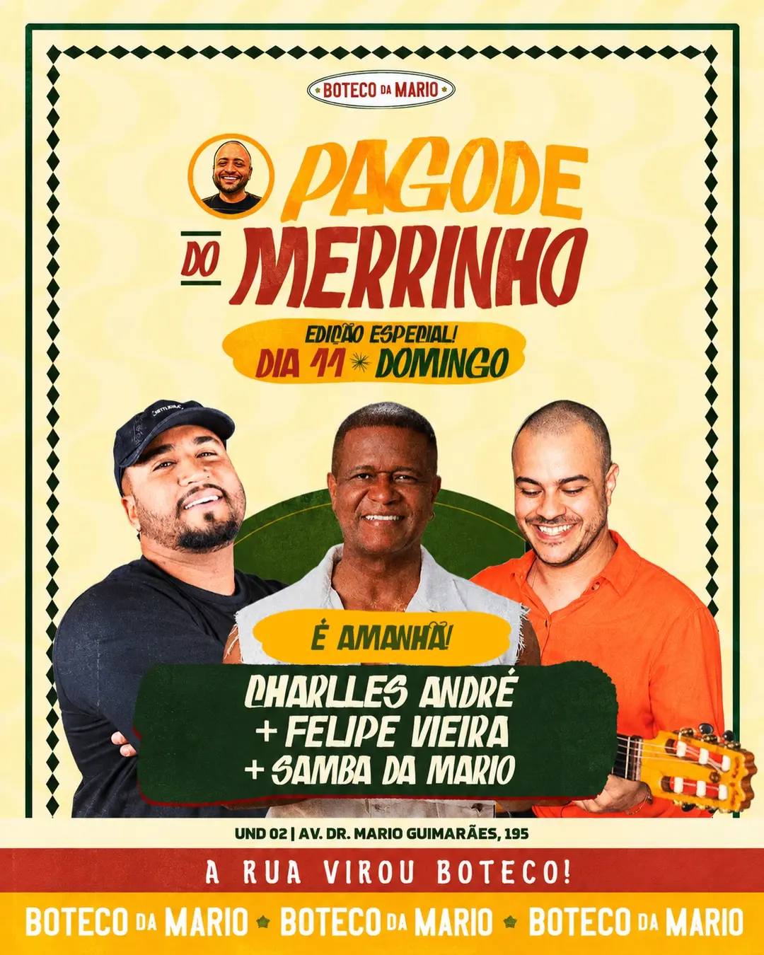 Flyer de Grupo Os Morenos e Charlles André