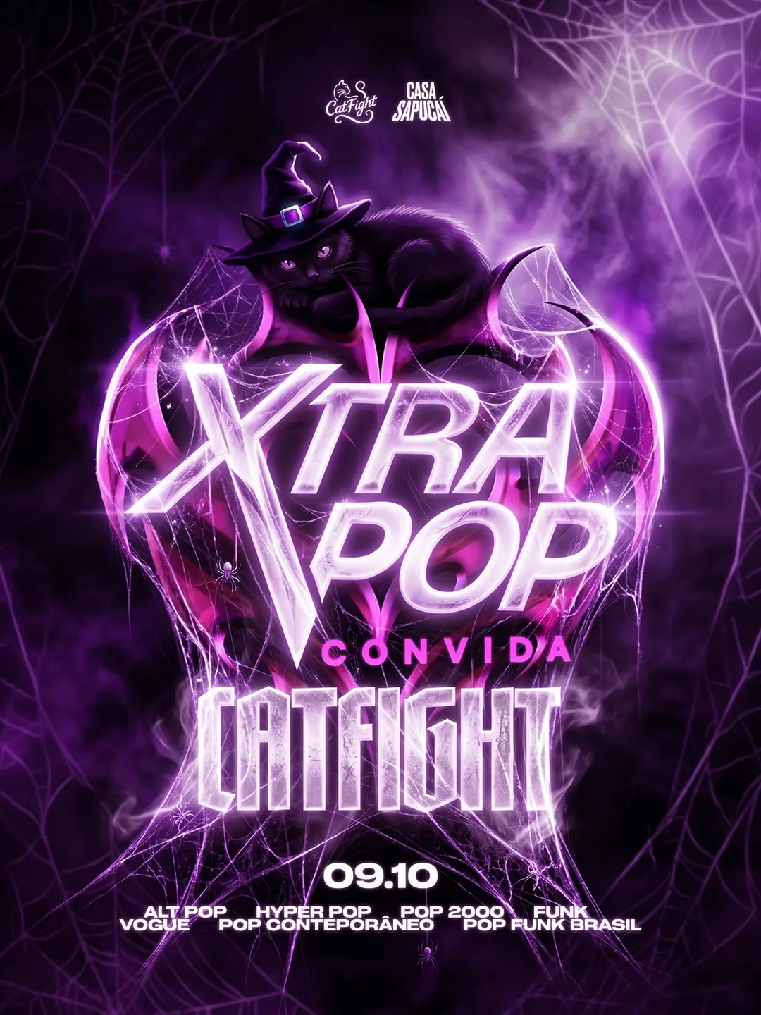 Flyer de Dj Calleb, Amerikana, R2POT e mais 3 artistas