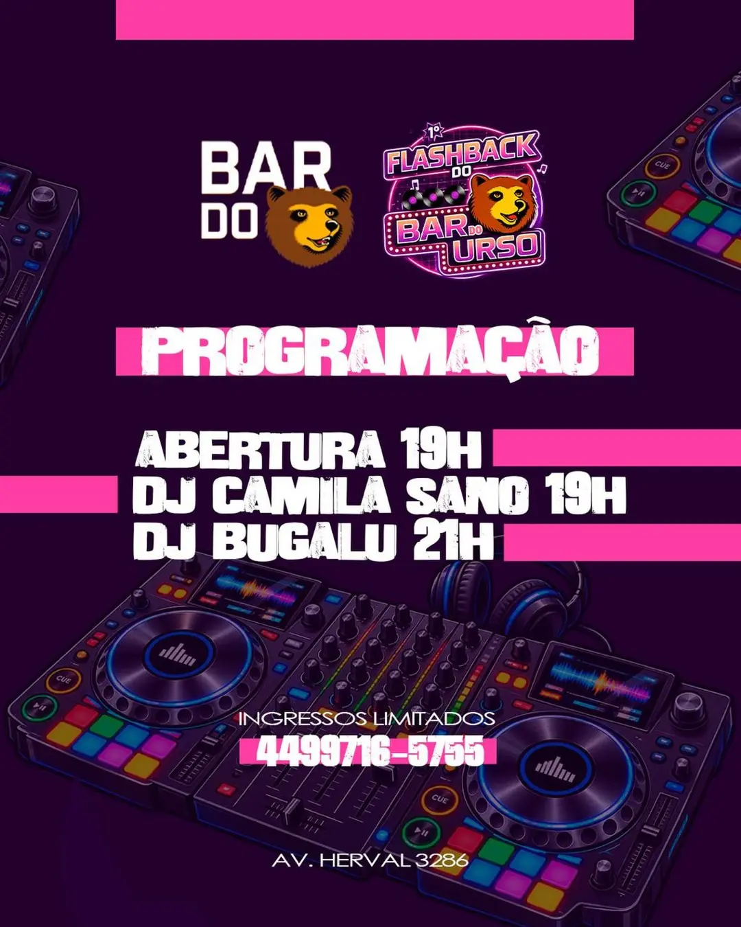 Flyer de Jair Simionato Moreira e Camilla Sano