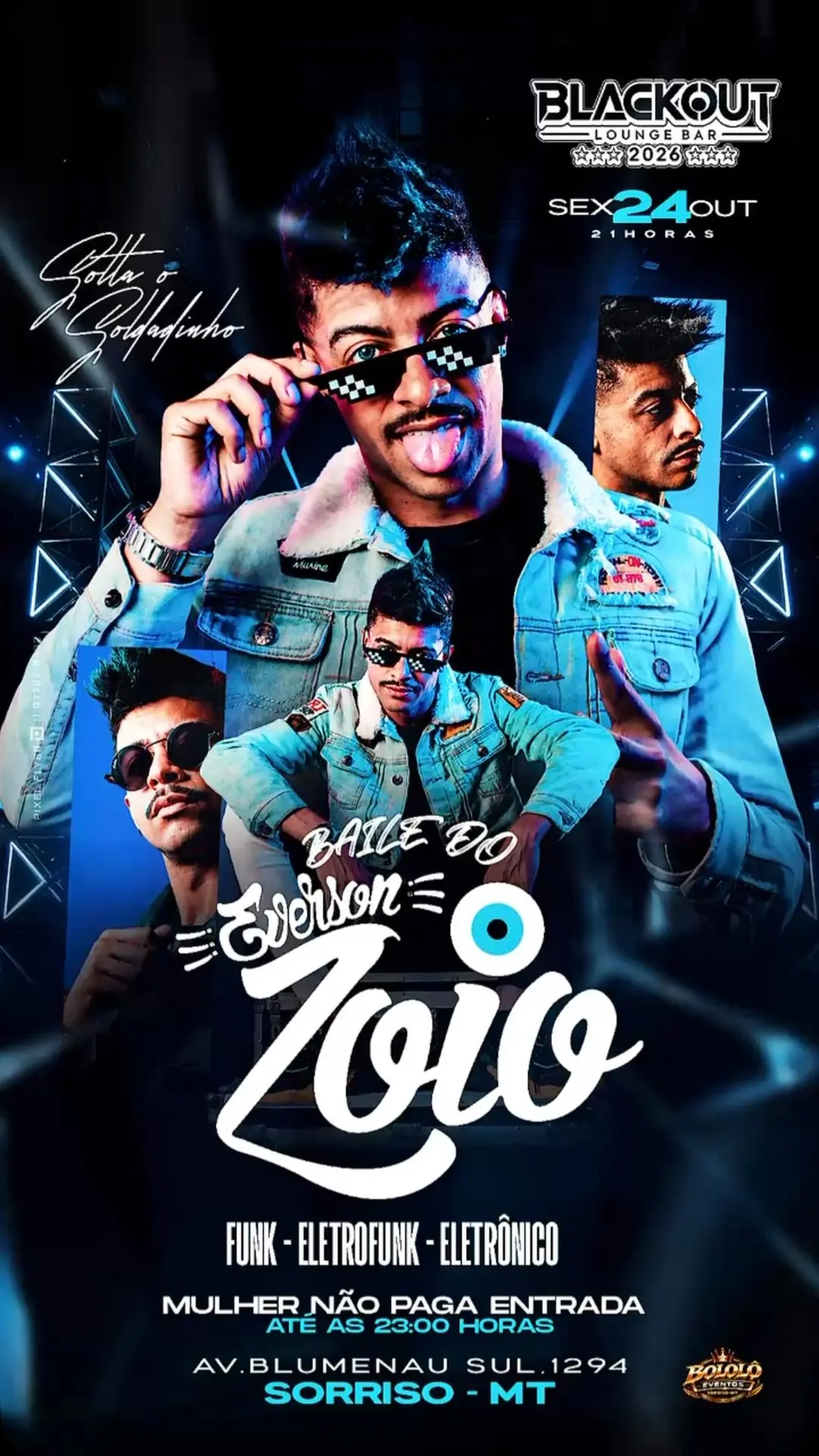 Flyer de DJ Everson Zoio e DJ Everson Zoi