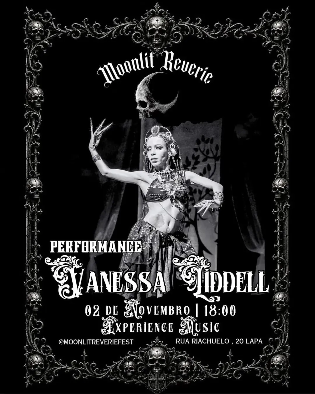 Flyer de Vanessa Liddell
