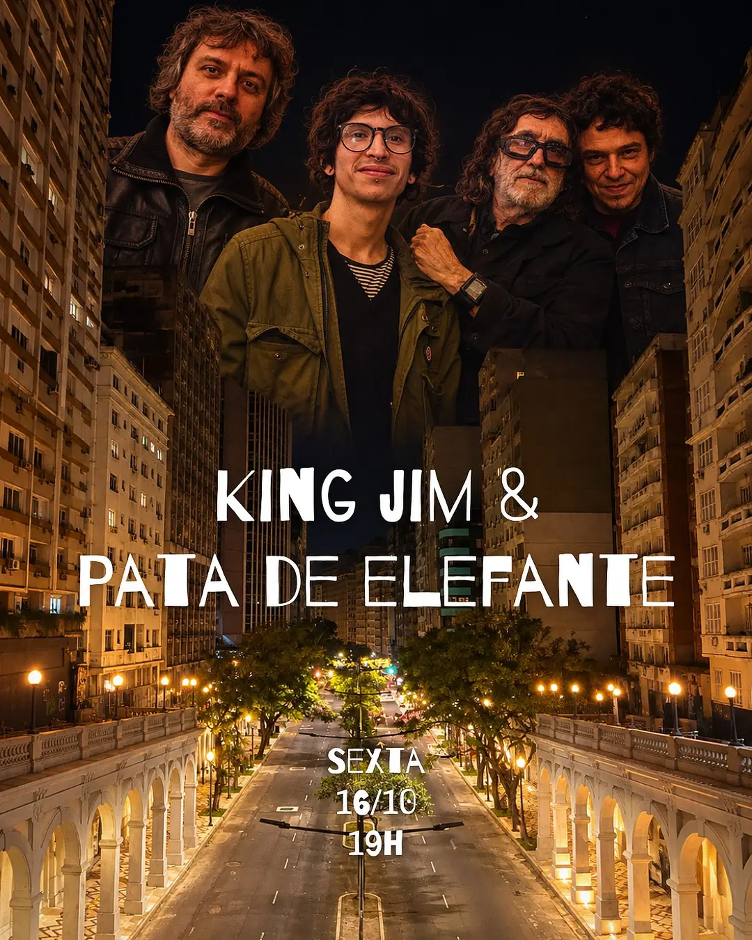 Flyer de King Jim e Pata de Elefante