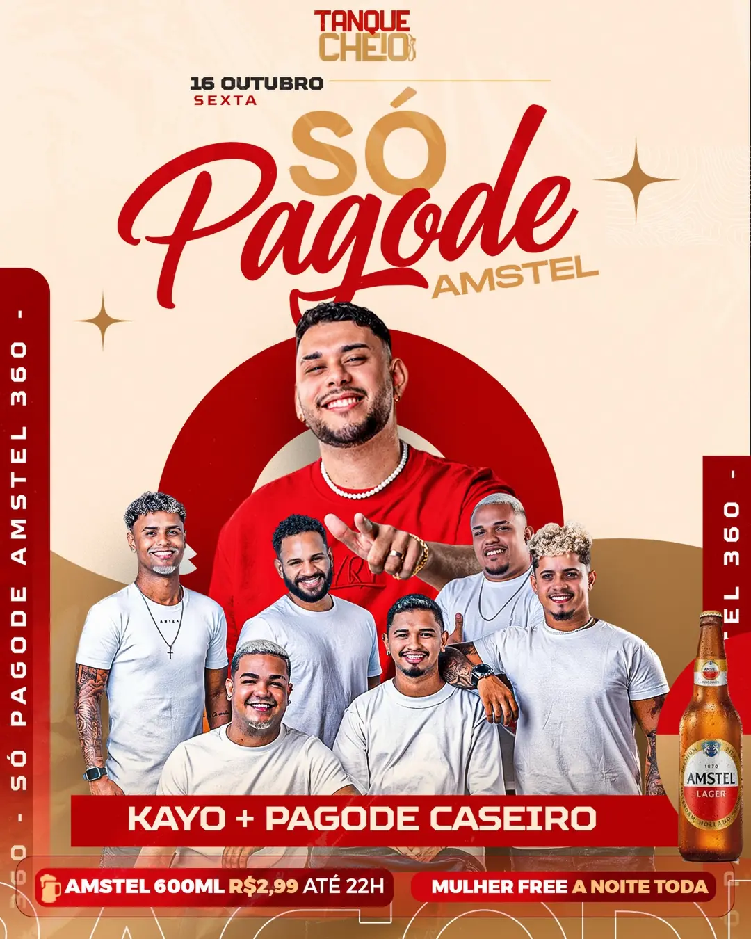 Flyer de Pagode Caseiro e Kayo