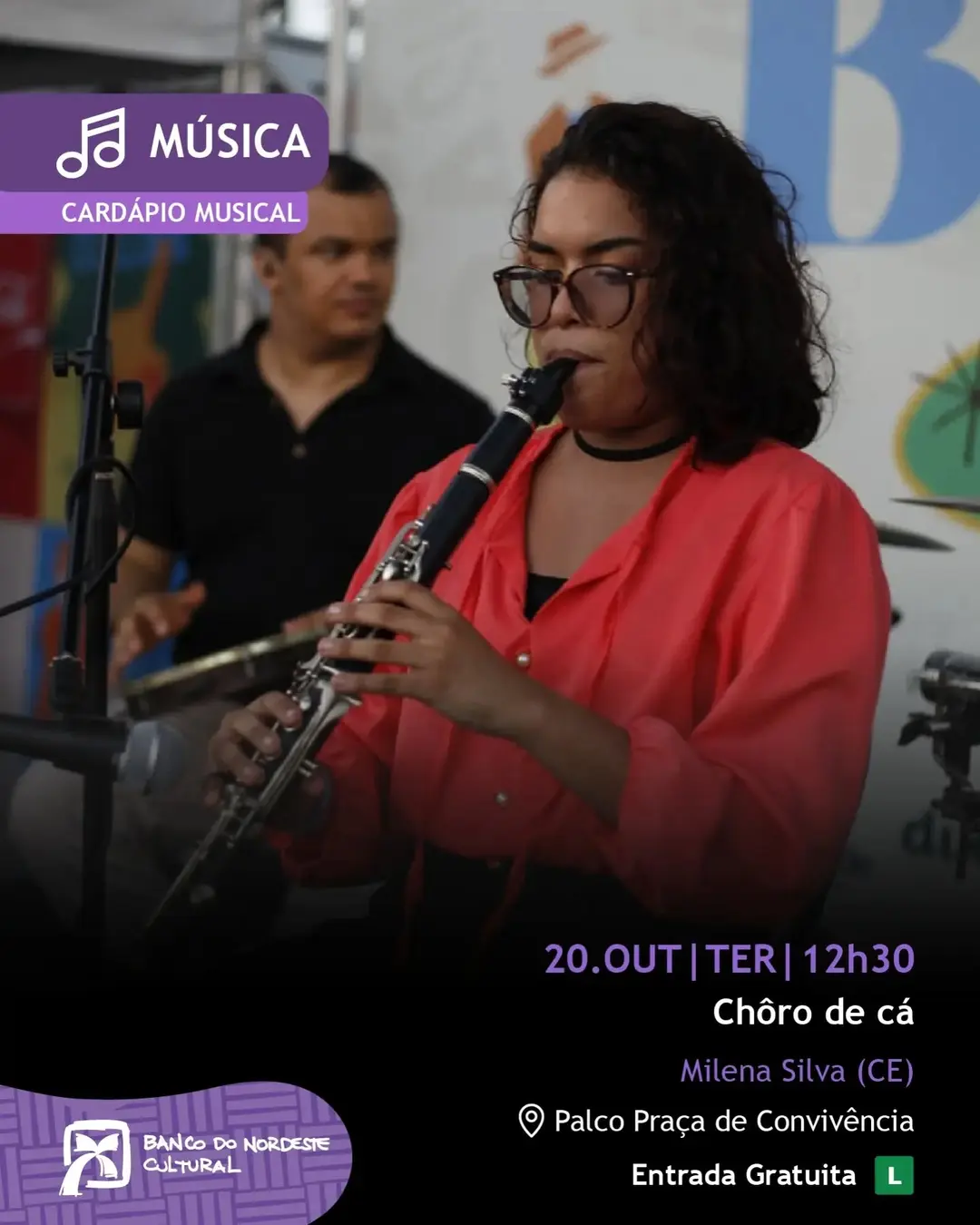 Flyer de Milena Silva