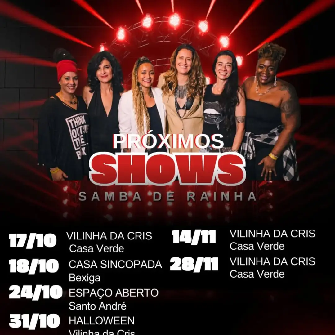 Flyer de Samba de Rainha