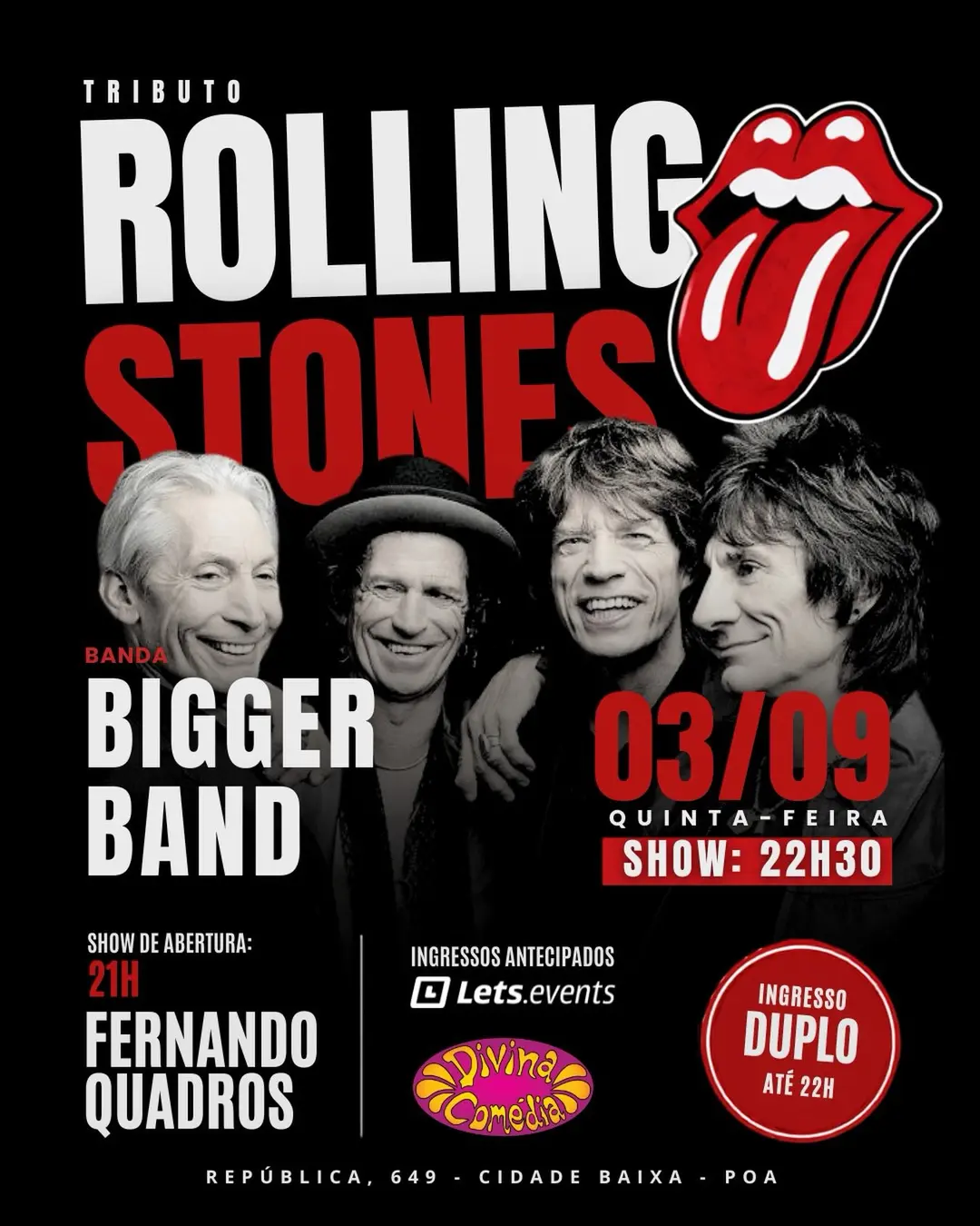 Flyer de BIGGER BAND