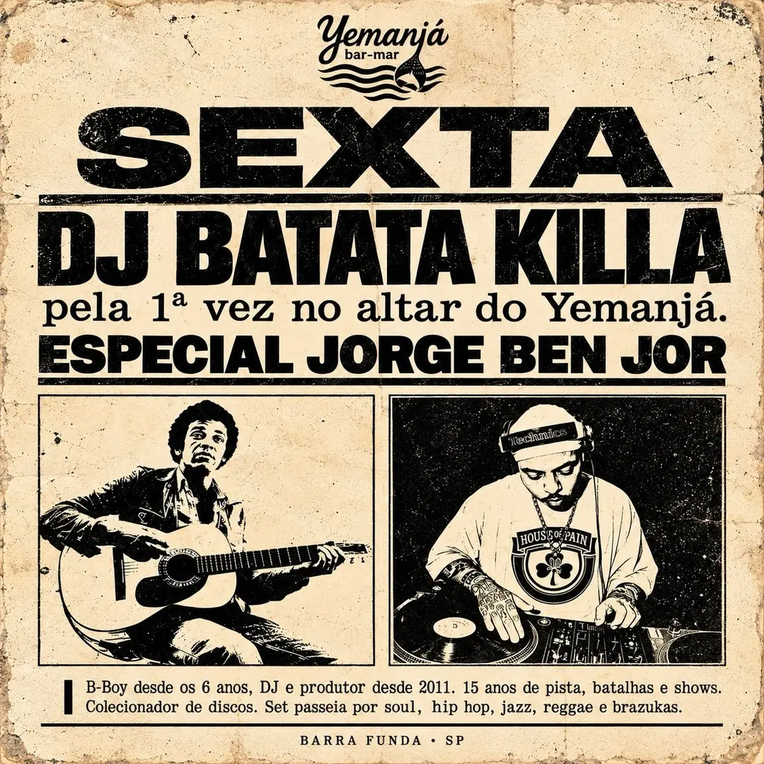 Flyer de DJ Batata Killa