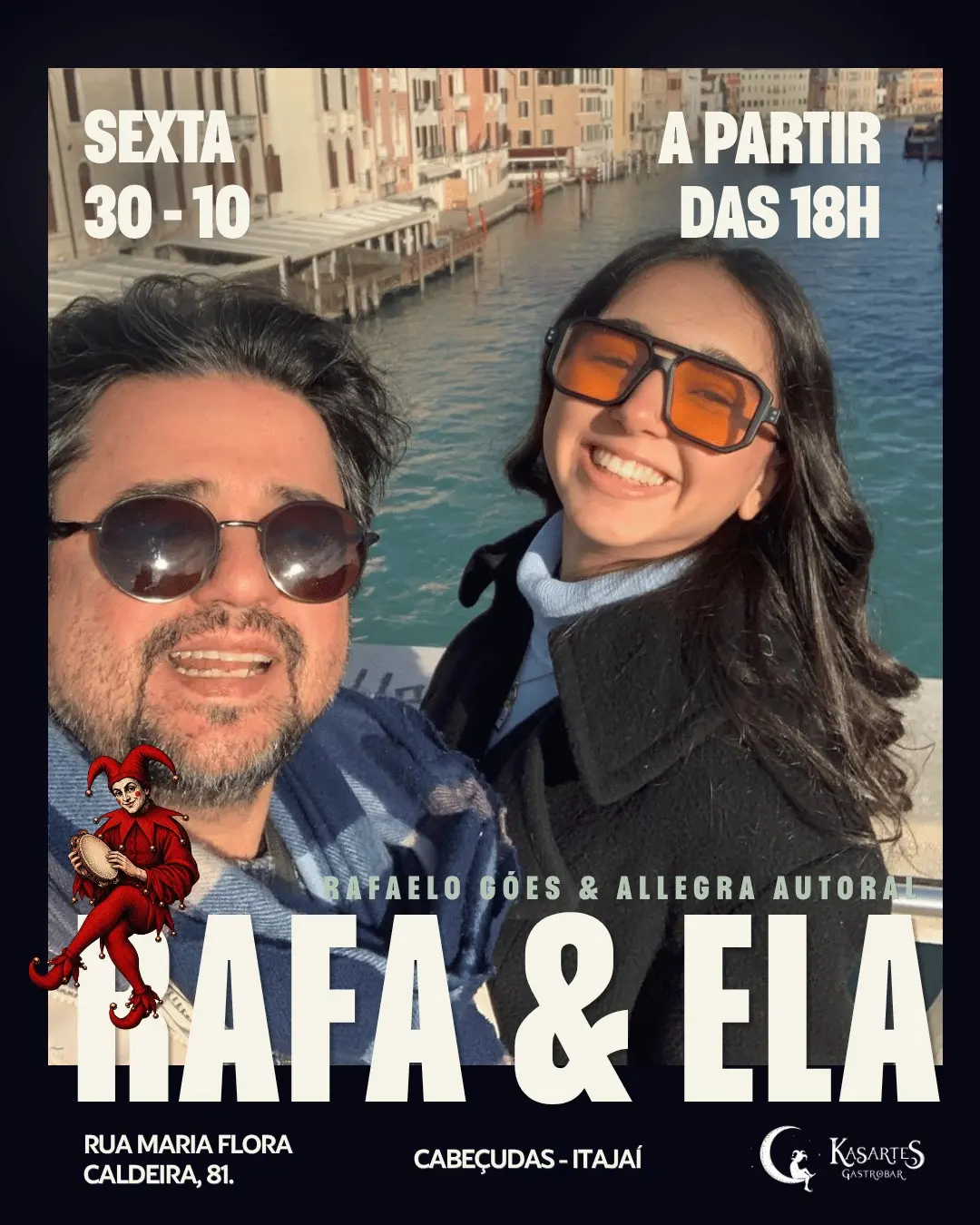 Flyer de Rafaelo de Goes, Rafa&Ela e Allegra
