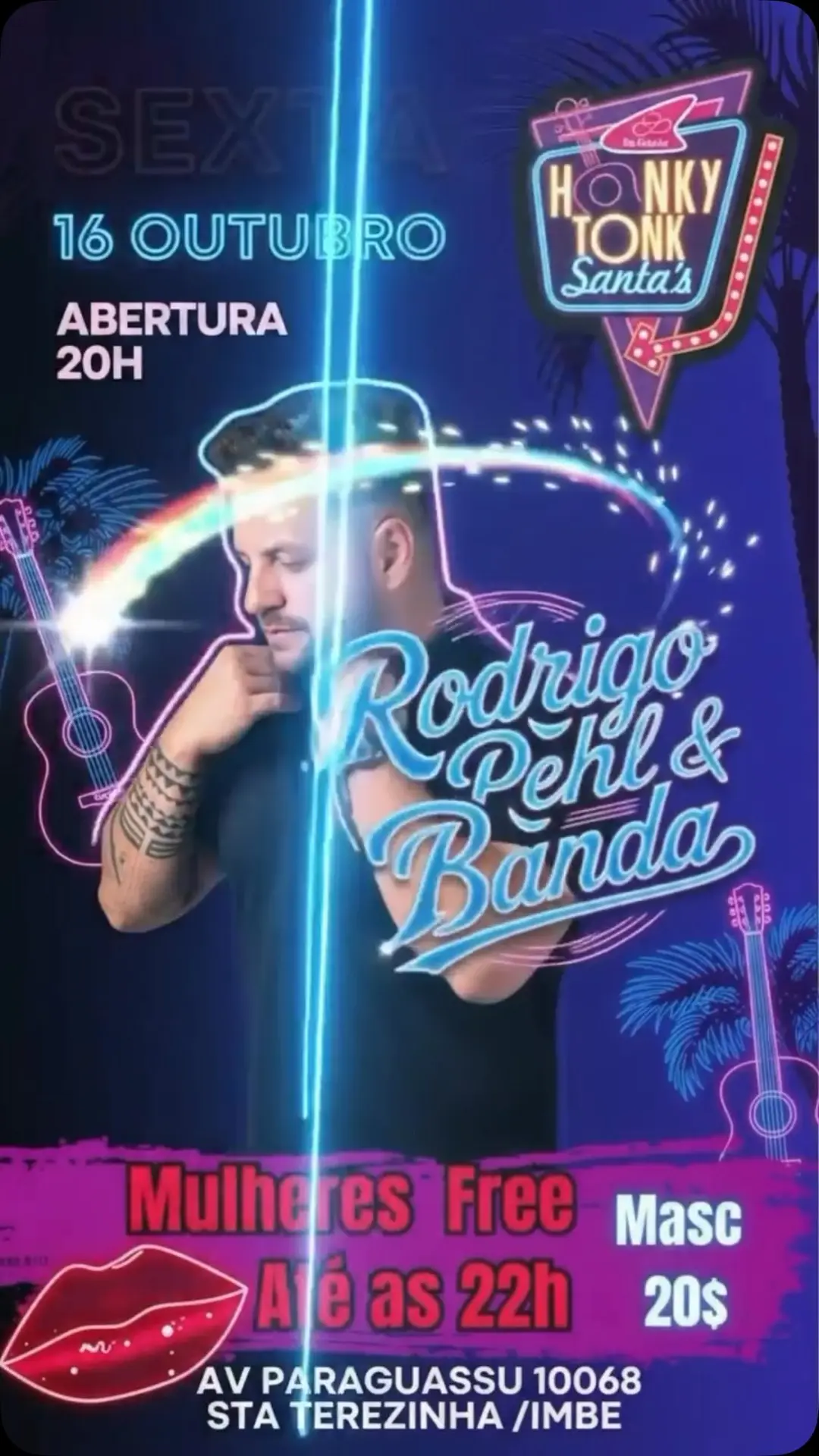 Flyer de Rodrigo Pehl & Banda