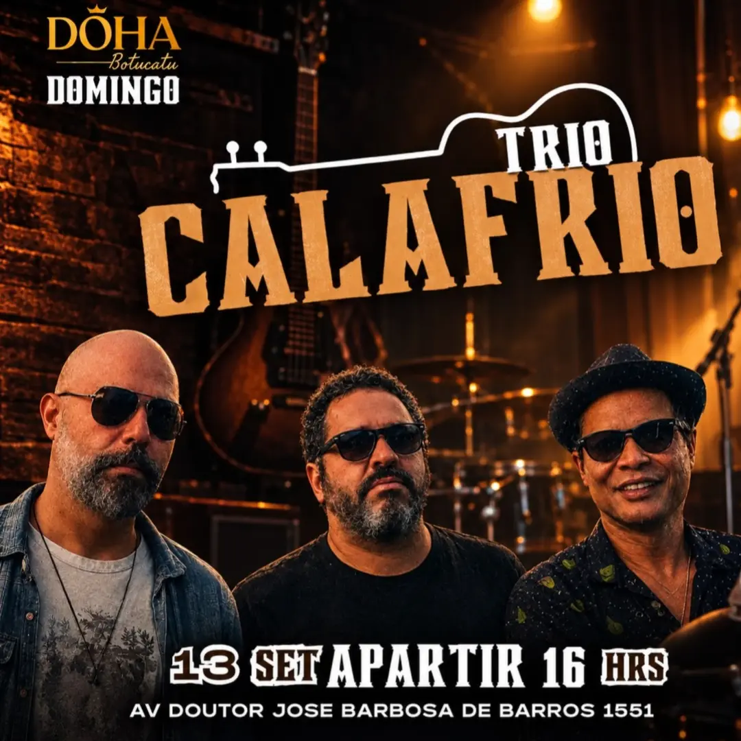 Flyer de Calafrio e Acústico Trio Calafrio