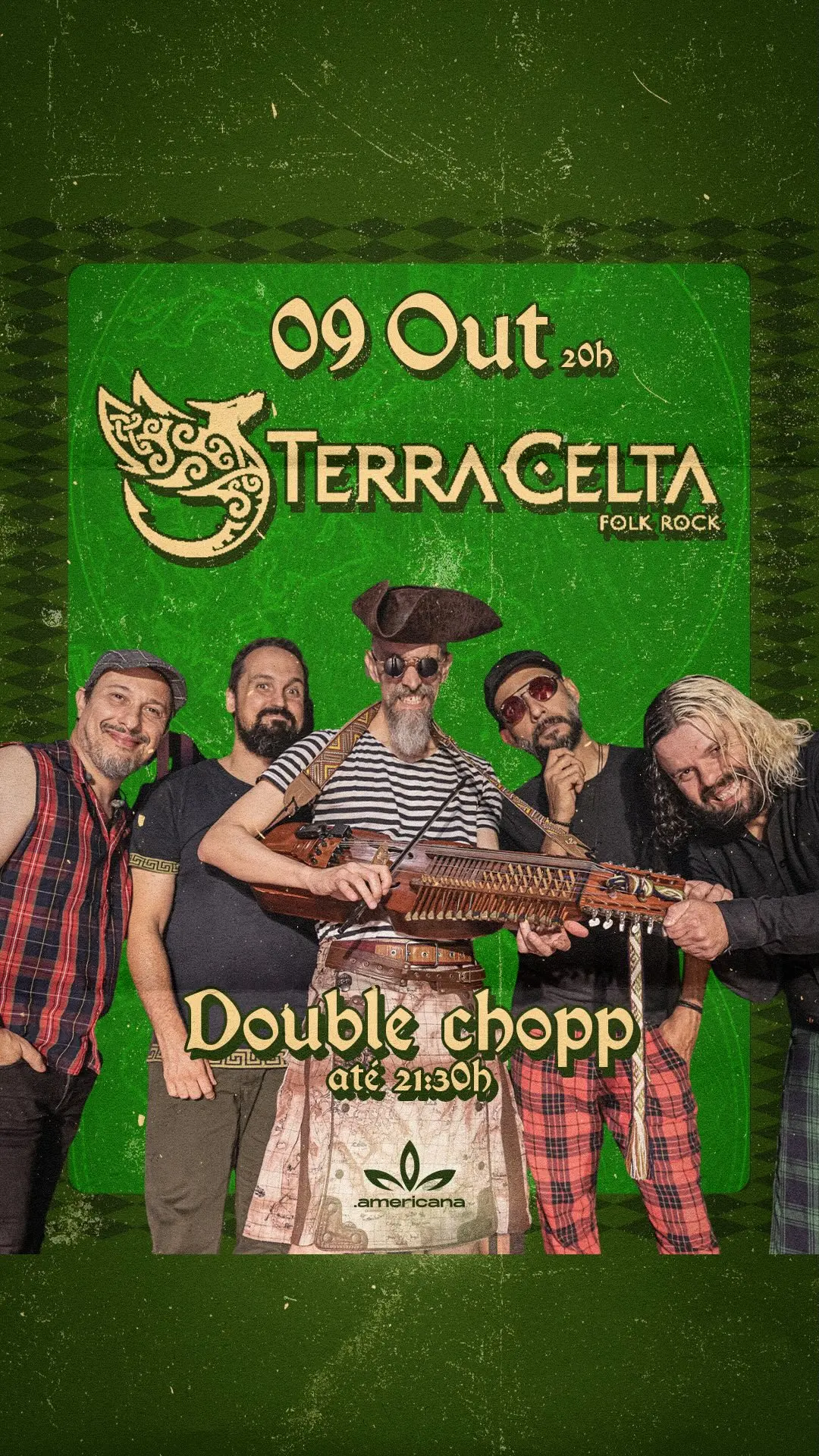 Flyer de DJ Ueno e Terra Celta