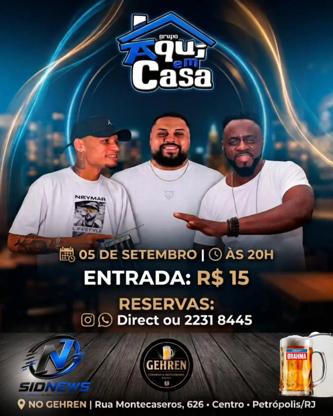 Flyer de Grupo Aqui em Casa