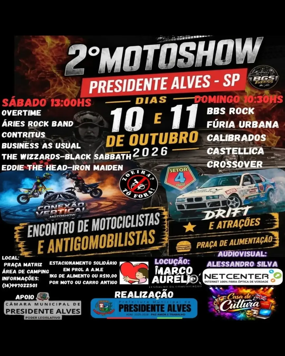 Flyer de The Wizzards, Overtime e mais 13 artistas