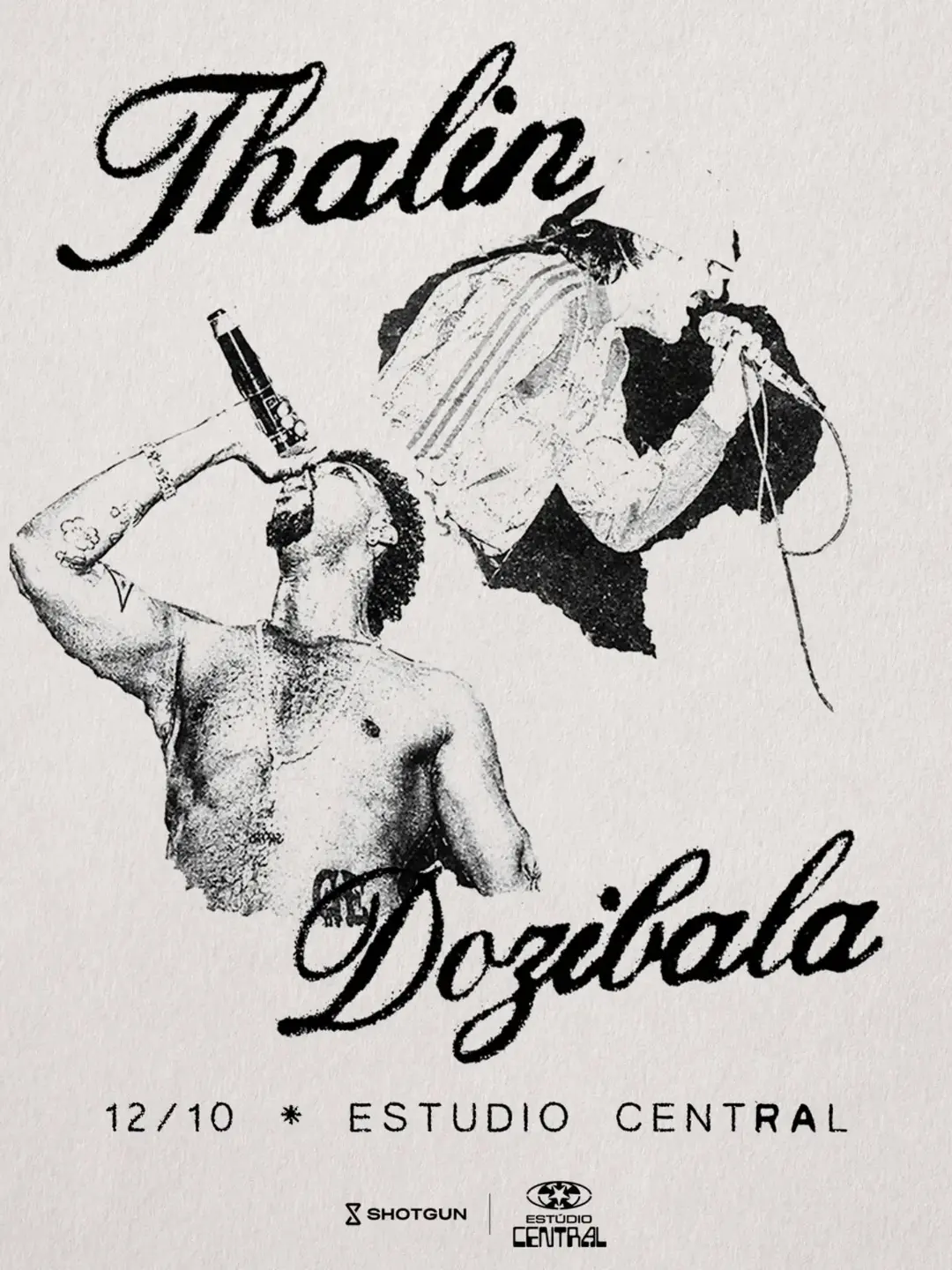 Flyer de Thalin, Dozibala e Show Meu
