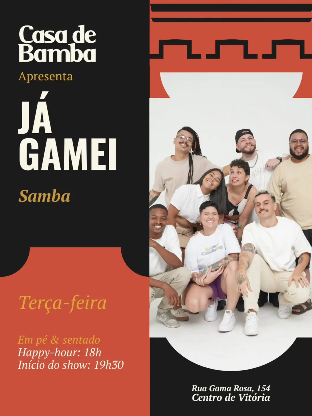 Flyer de Já Gamei