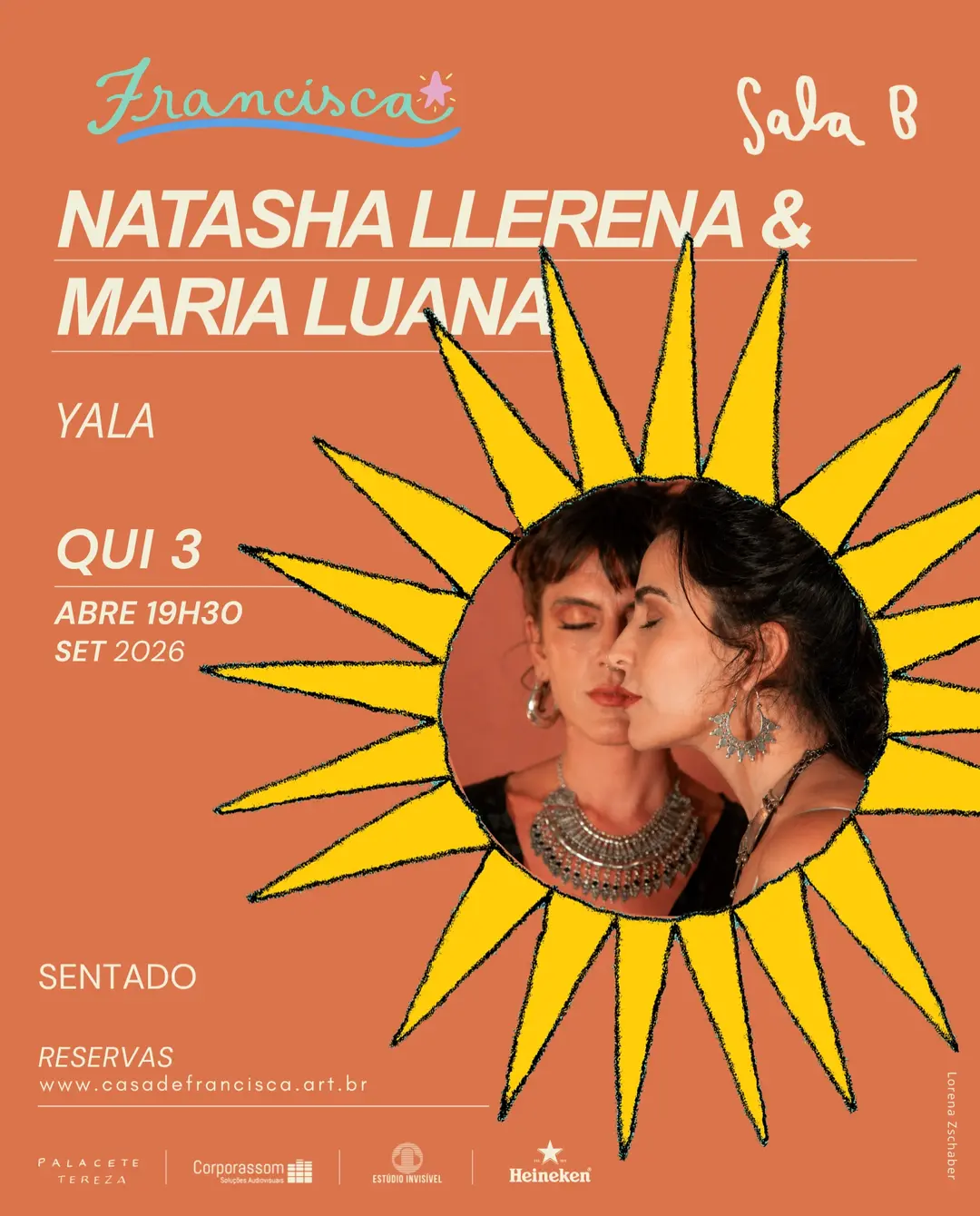 Flyer de Maria Luana e Natasha Llerena