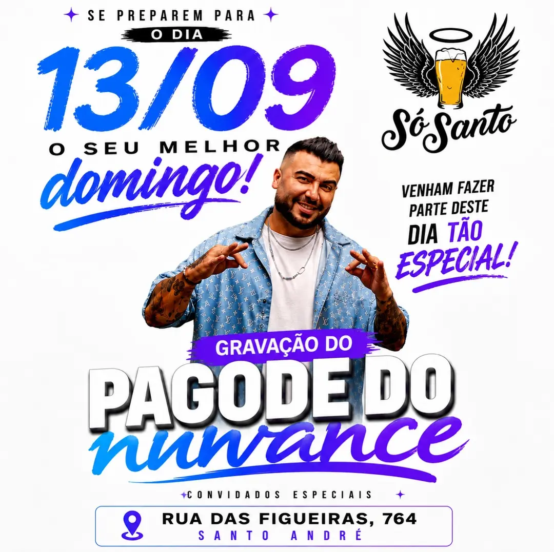 Flyer de Nuwance e Wesley Brito