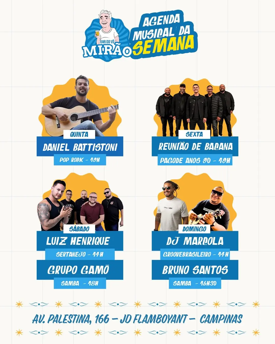 Flyer de Reunião de Bacana