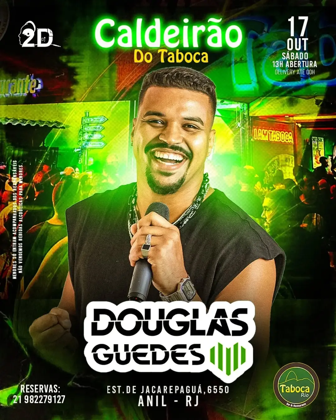 Flyer de Pagodinho e Douglas Guedes