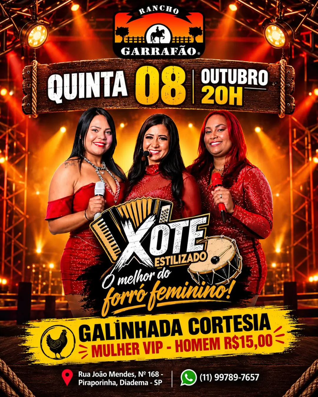 Flyer de Xote Estilizado