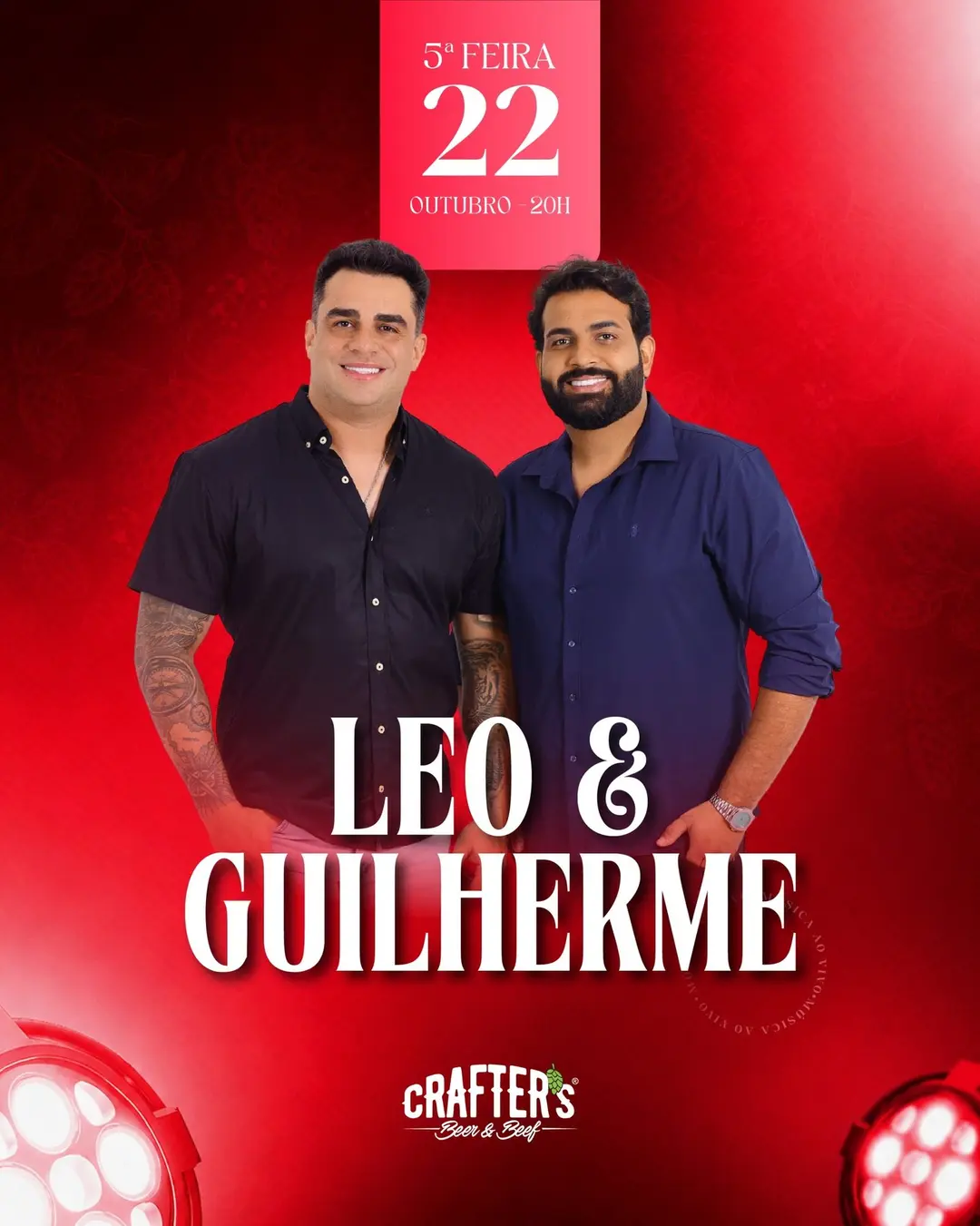 Flyer de Léo & Guilherme
