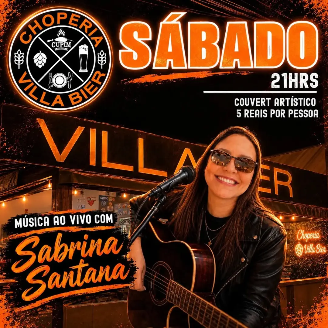 Flyer de Sabrina Santana