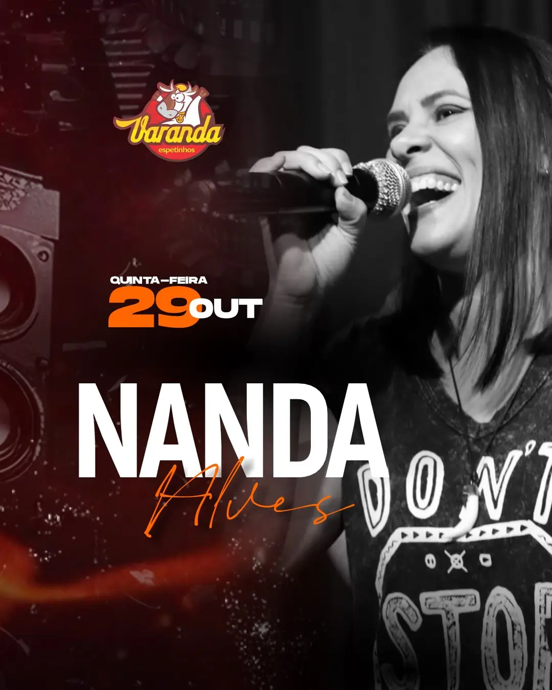 Flyer de Nanda Alves