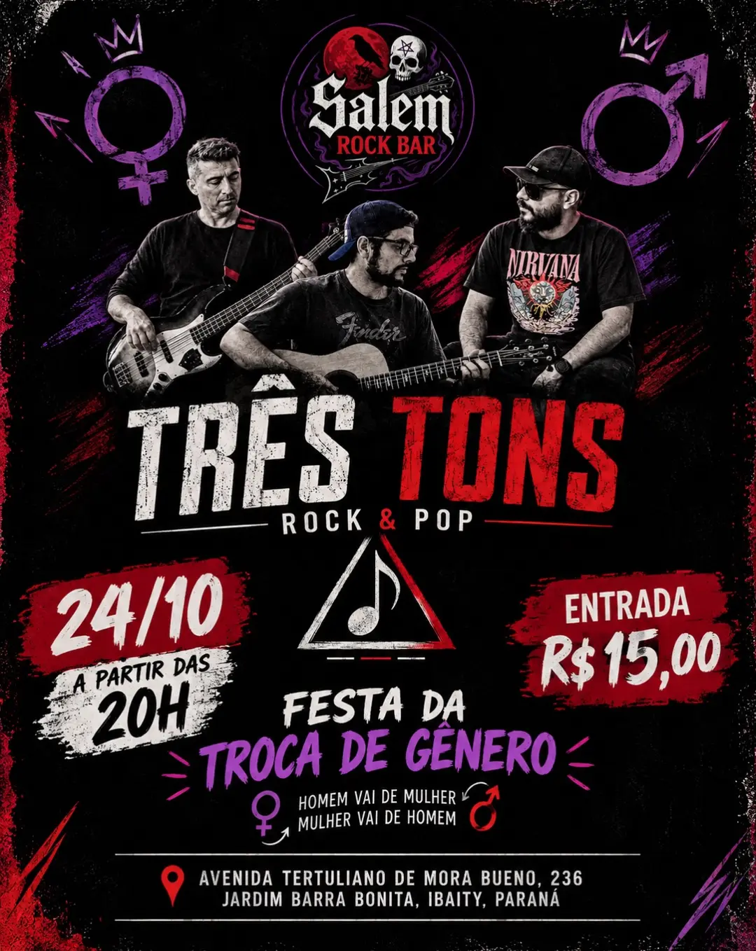 Flyer de Três Tons