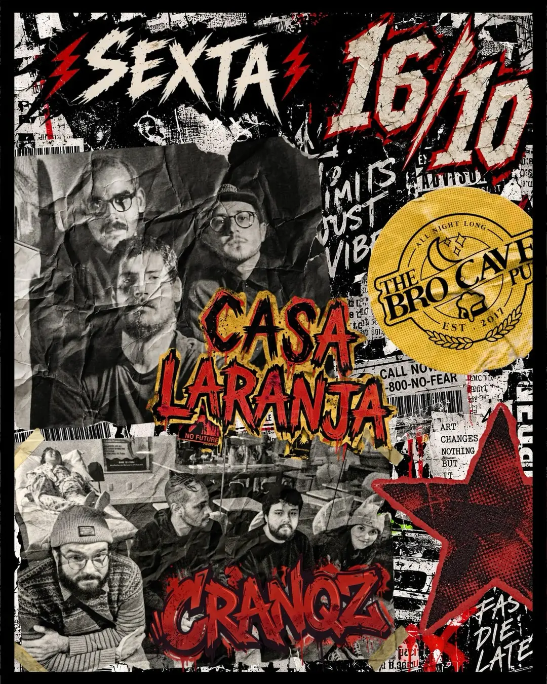 Flyer de Casa Laranja e Cranqz