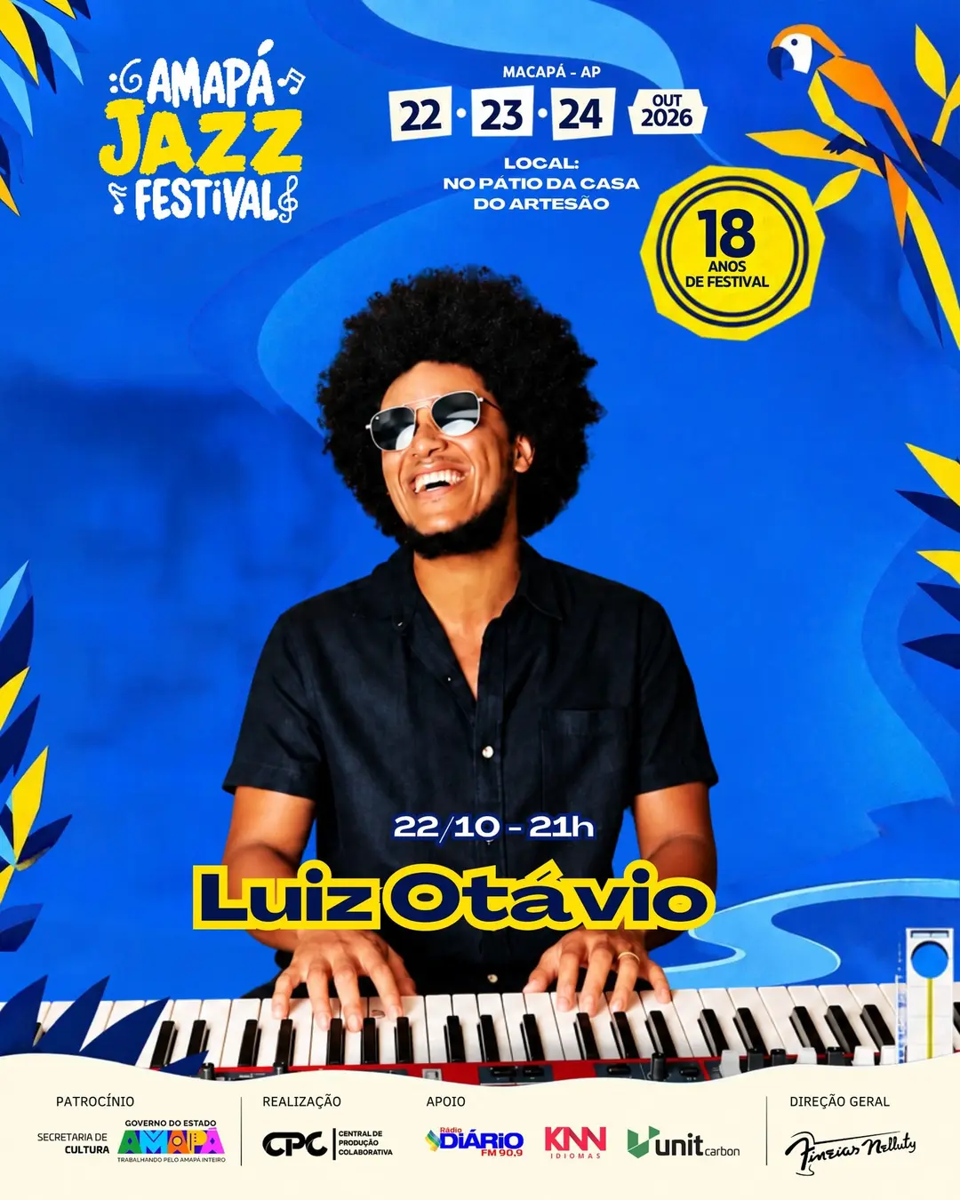 Flyer de Amazon Music, Jazz na Calçada e mais 2 artistas