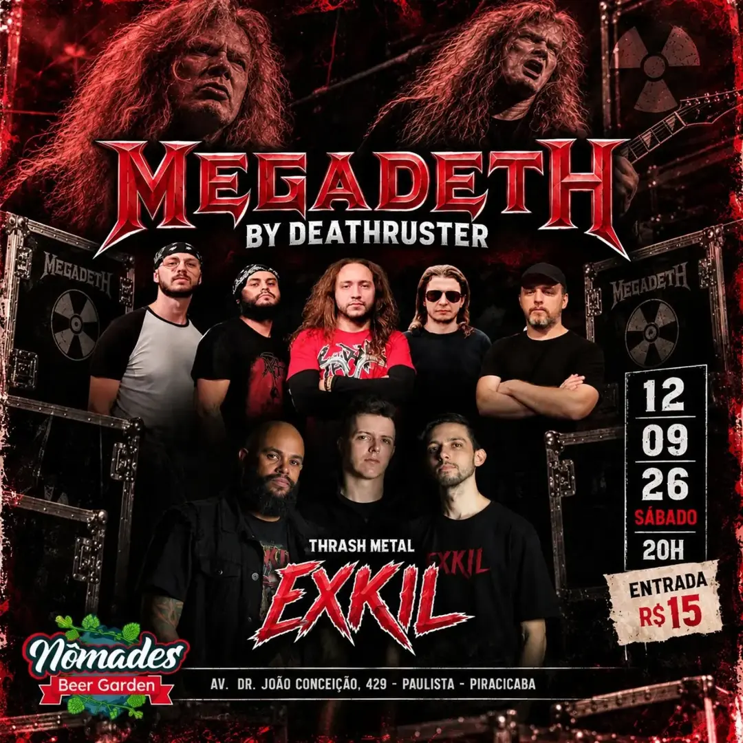 Flyer de Deathruster e Exkilmetal