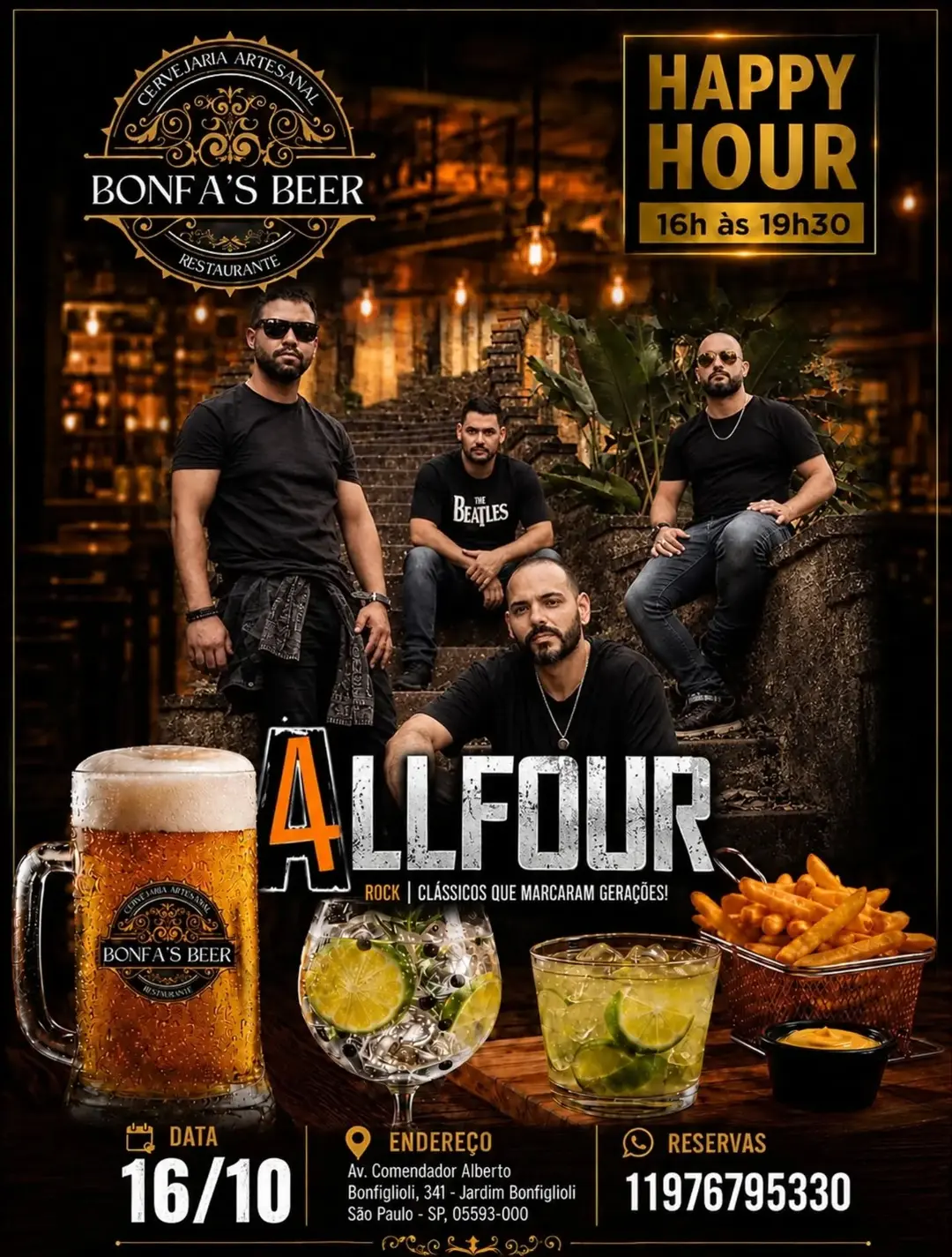 Flyer de Banda Allfour