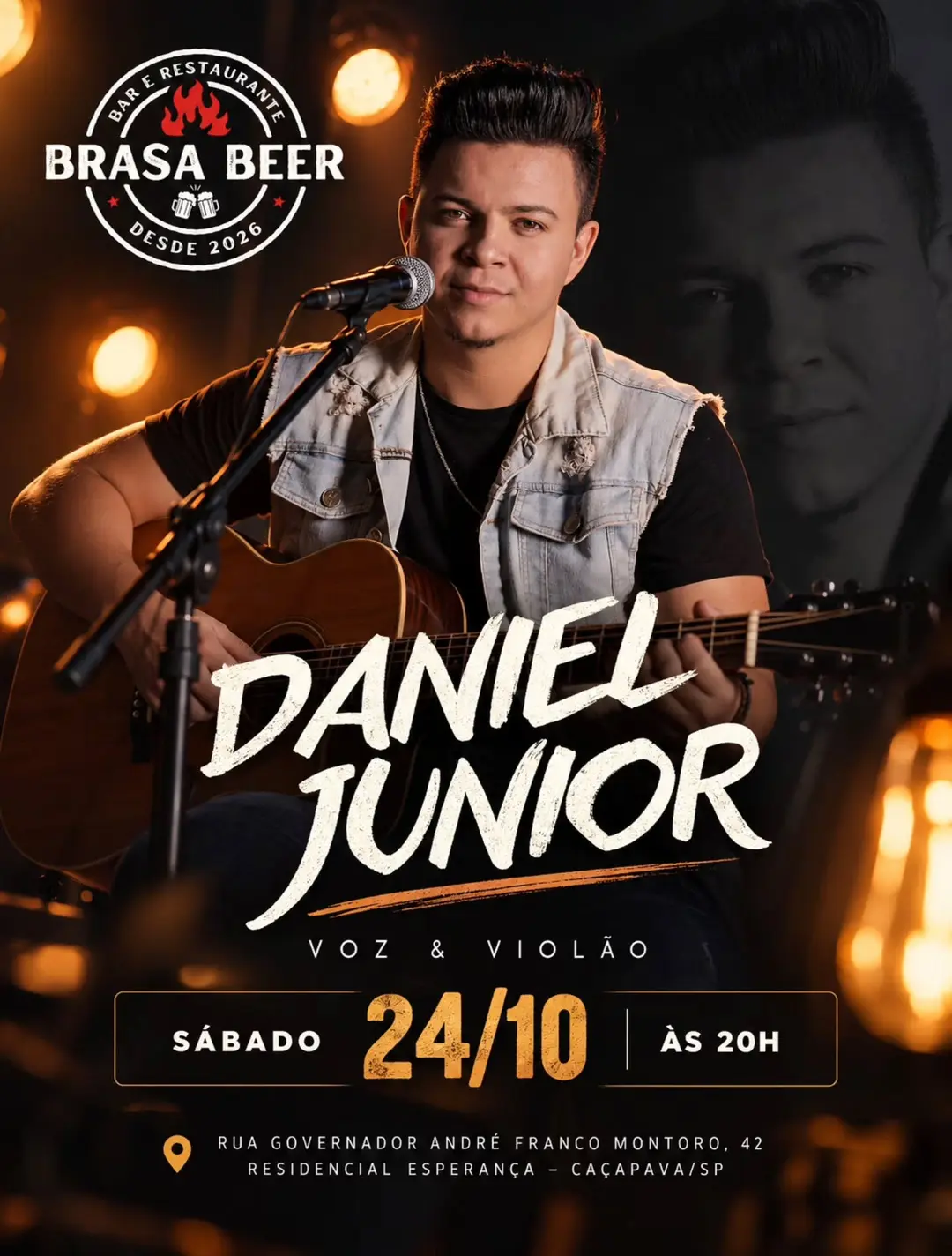 Flyer de Daniel Junior