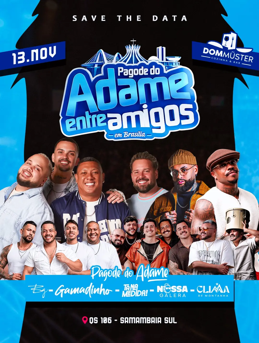 Flyer de Tá na Medida, Grupo Nossa Galera e mais 4 artistas