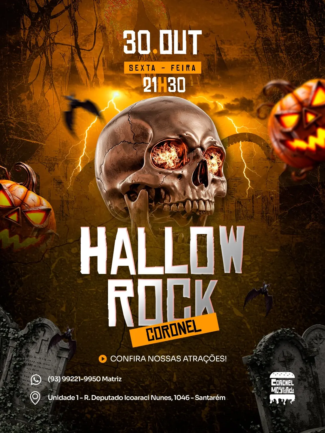 Flyer de Diskartch, CRUSH BONE e Avium