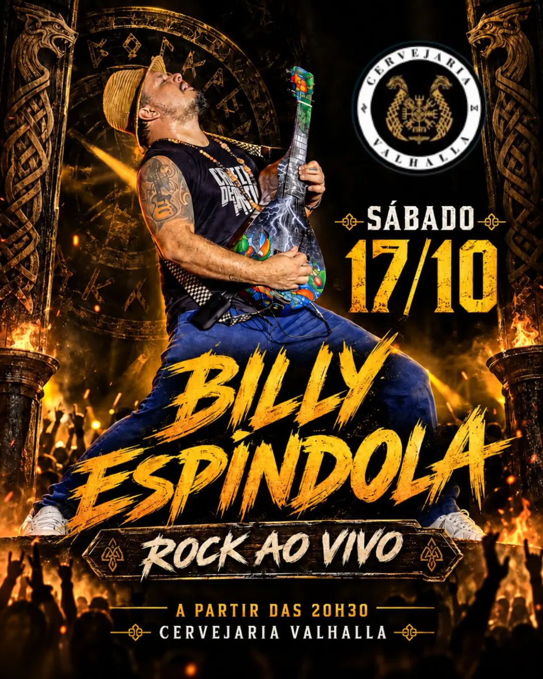 Flyer de Billy Espíndola
