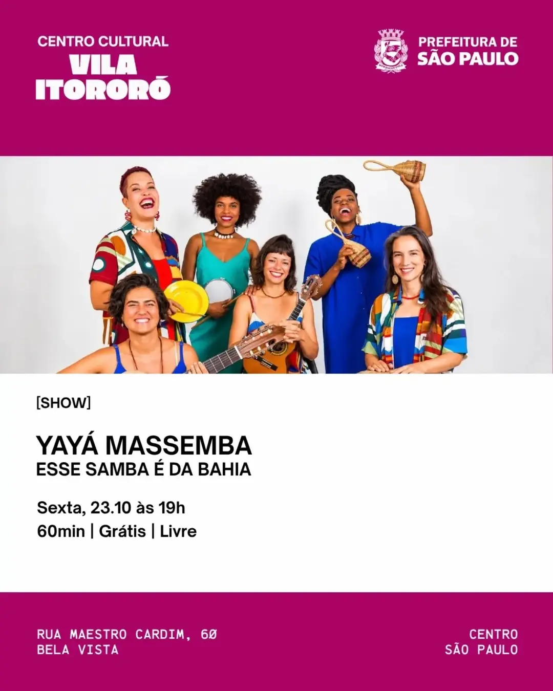 Flyer de Yayá Massemba