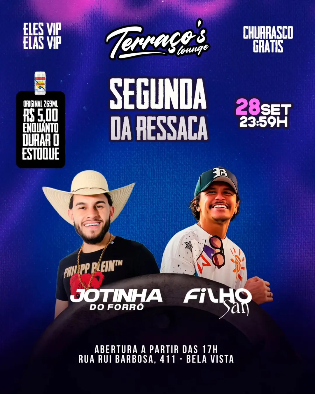 Flyer de Jotinha do Forró e Filho San