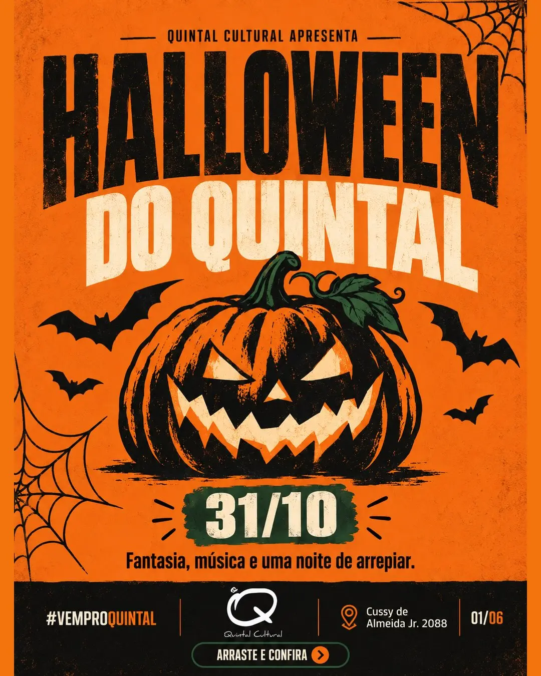 Flyer de DJ Cassio Yama e DJ Rebeats