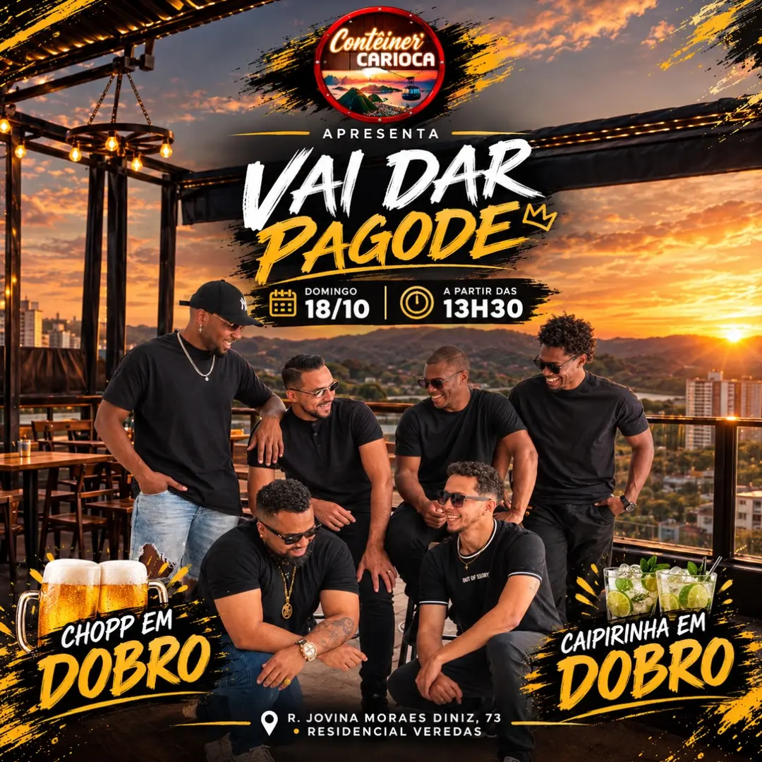 Flyer de Vai Dar Pagode