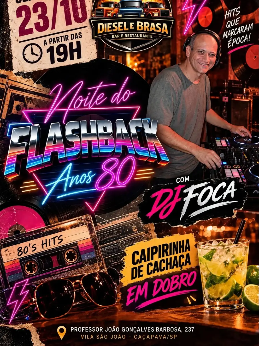 Flyer de Gleison Oliveira DJ Foca, DJ Fininho e Allan Dutra