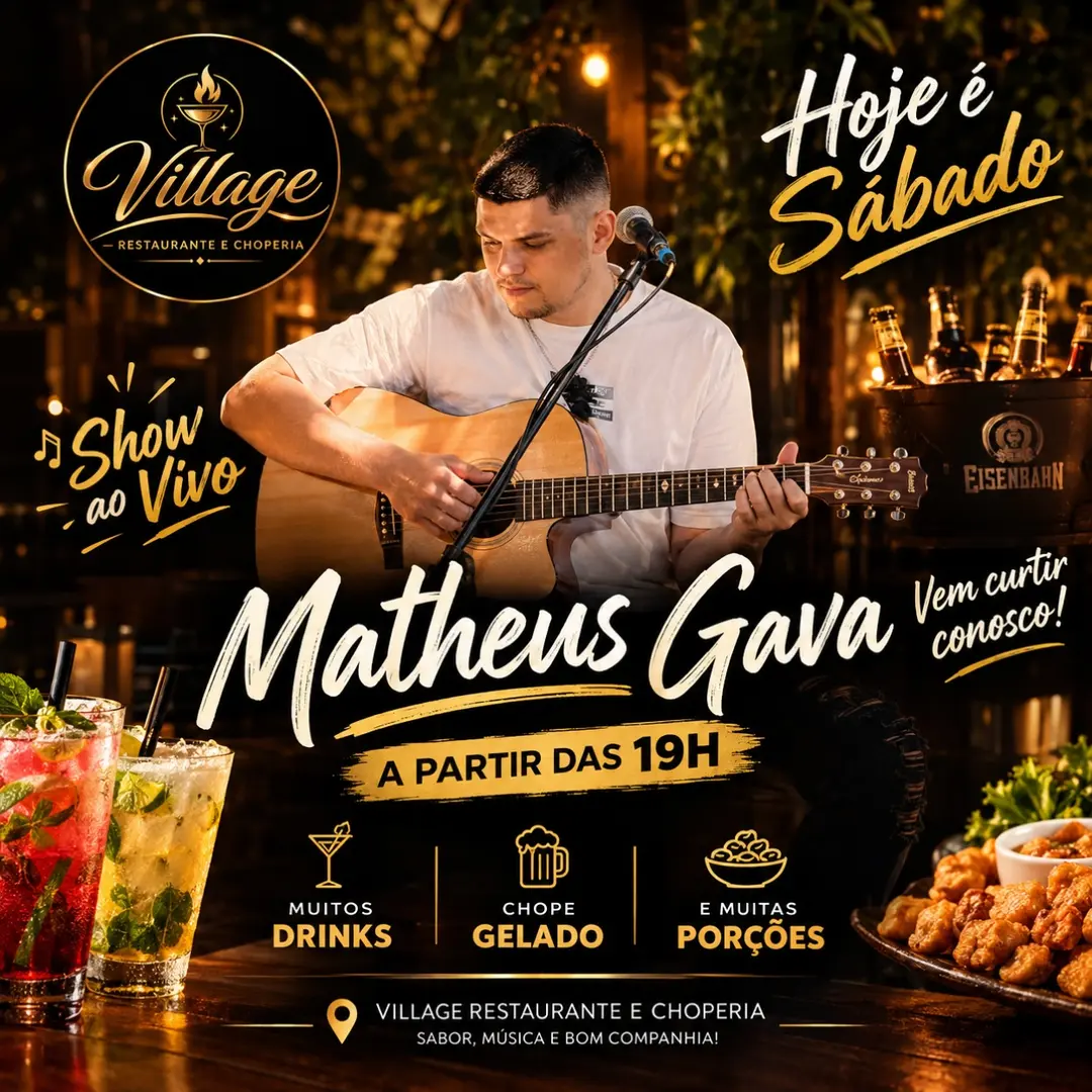 Flyer de Matheus Gava